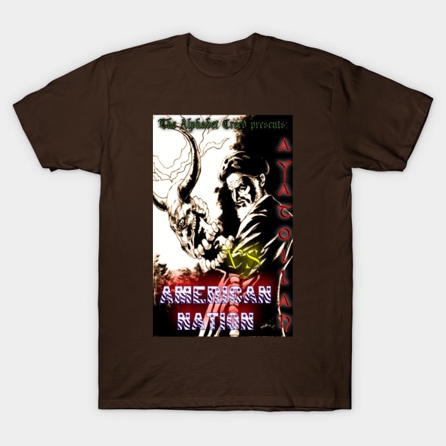 Ayatollah vs American Nation 1 poster T-Shirt by Forms Theory Comics